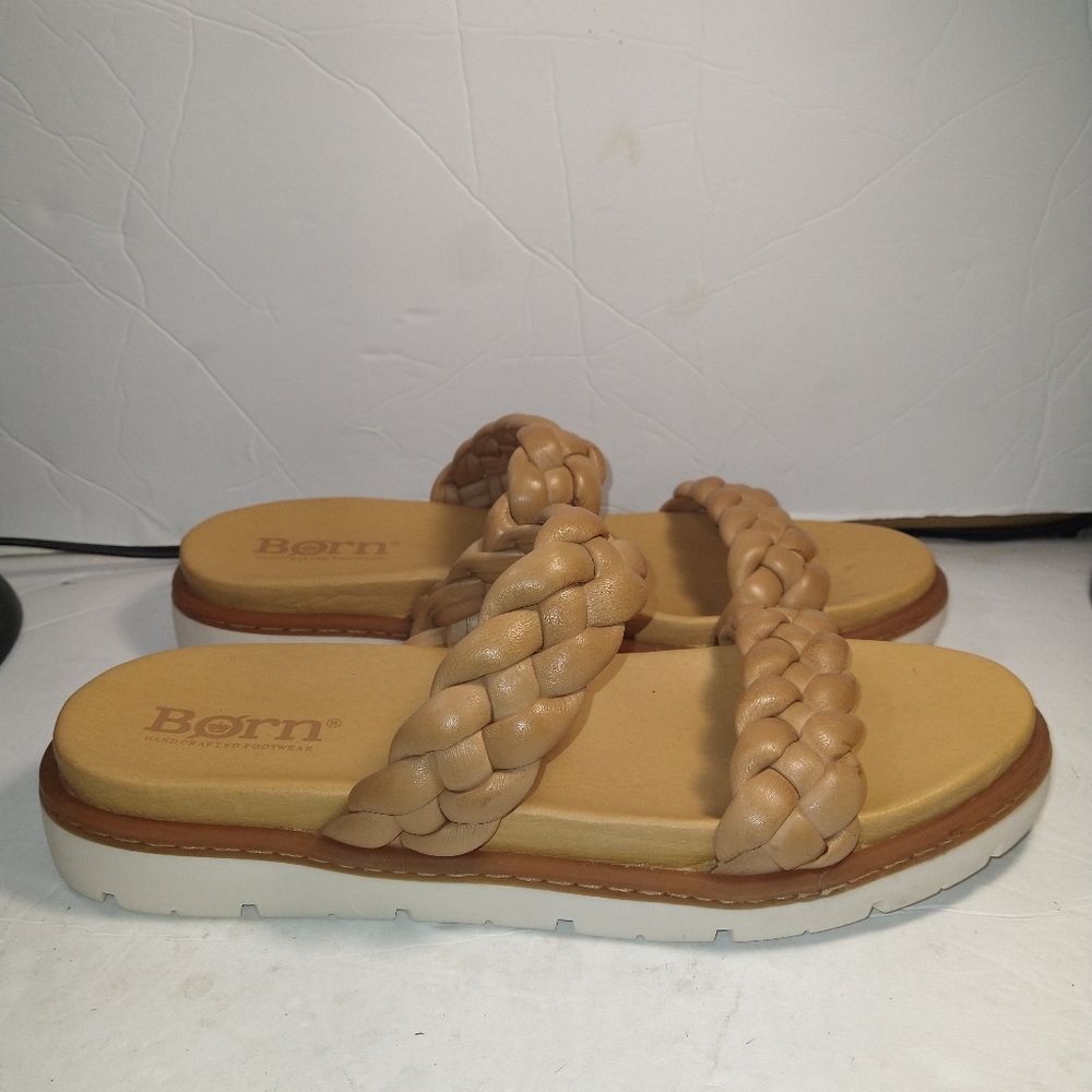 Born Tan Braided Sandals